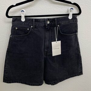 Everlane Washed Black Denim Shorts A-Line